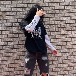 “SPACE” Long Sleeved Graphic-T Size Medium
